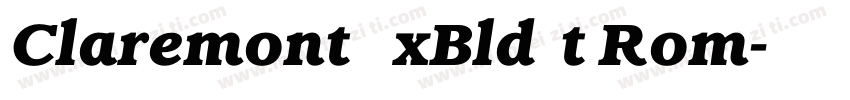 ClaremontExBldIt Rom字体转换